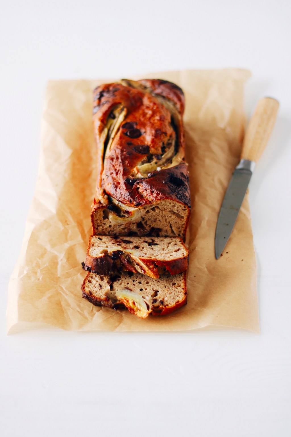 Bananenbrood met pindakaas &&nbsp;chocolade