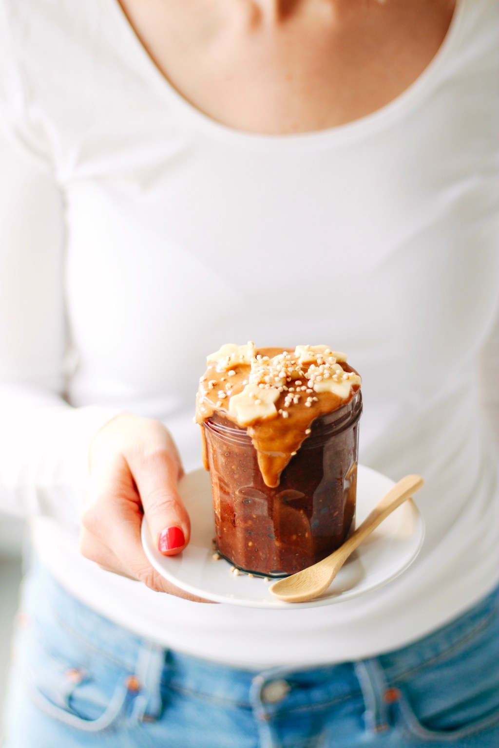Chocolade chiapudding met banaan &&nbsp;pindakaas