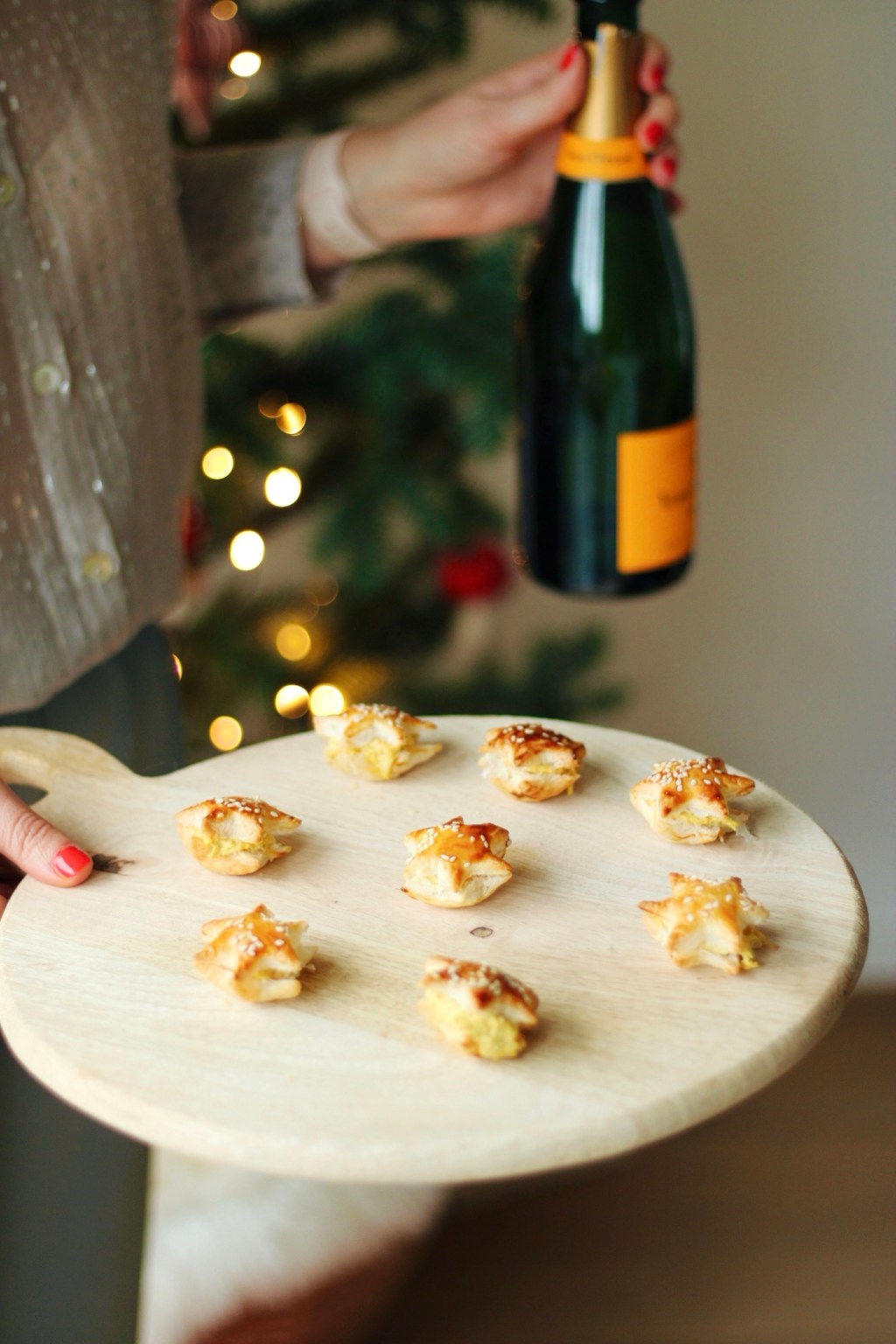 Bladerdeeg sterretjes met verse kip&nbsp;curry